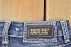 Vintage Deadstock Y2K Miss Me Bedazzled Low Rise Jeans Women's Size 26x31