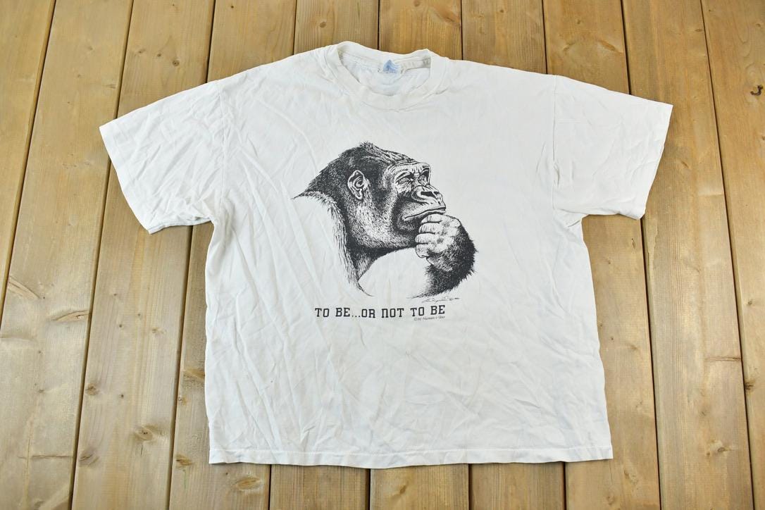 Vintage 1990s To Be Or Not To Be Single Stitch T-Shirt