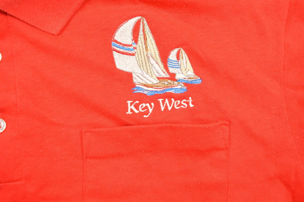 Vintage 1990s Key West Souvenir Collared T Shirt