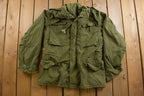 Vintage 1970s Distressed Military Field Coat