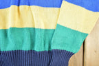 Vintage 1990s LL Bean Knit Striped Crewneck Sweater Made In USA
