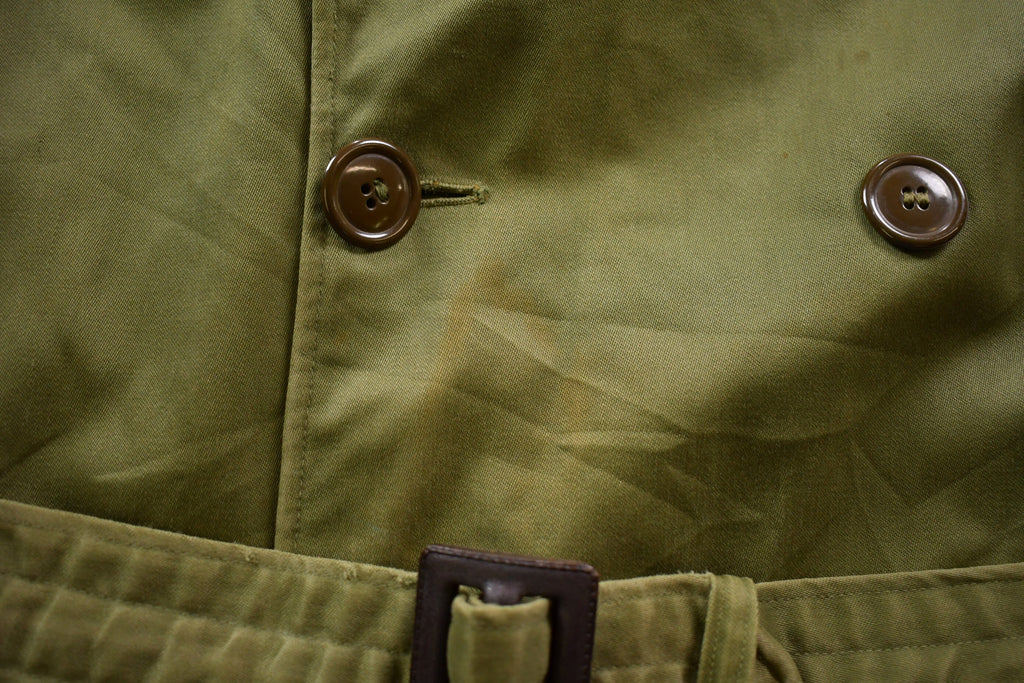 Vintage 1953 OG 107 Military Overcoat Army Trench Coat