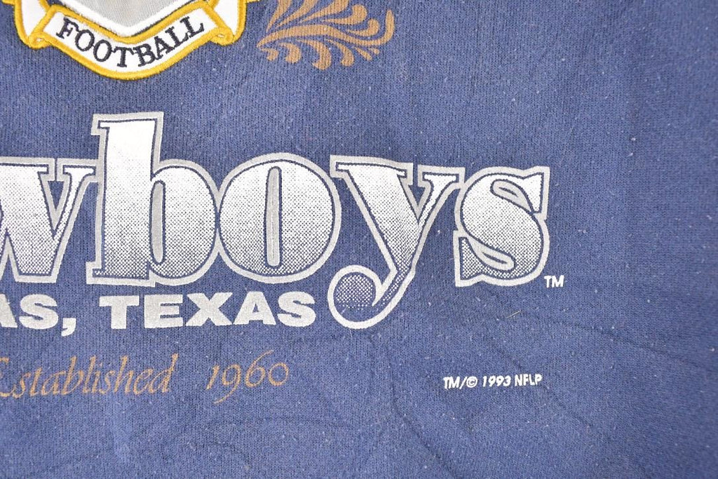 Vintage 1993 Dallas Cowboys Trench Ultra NFL Crewneck Sweatshirt Men's L