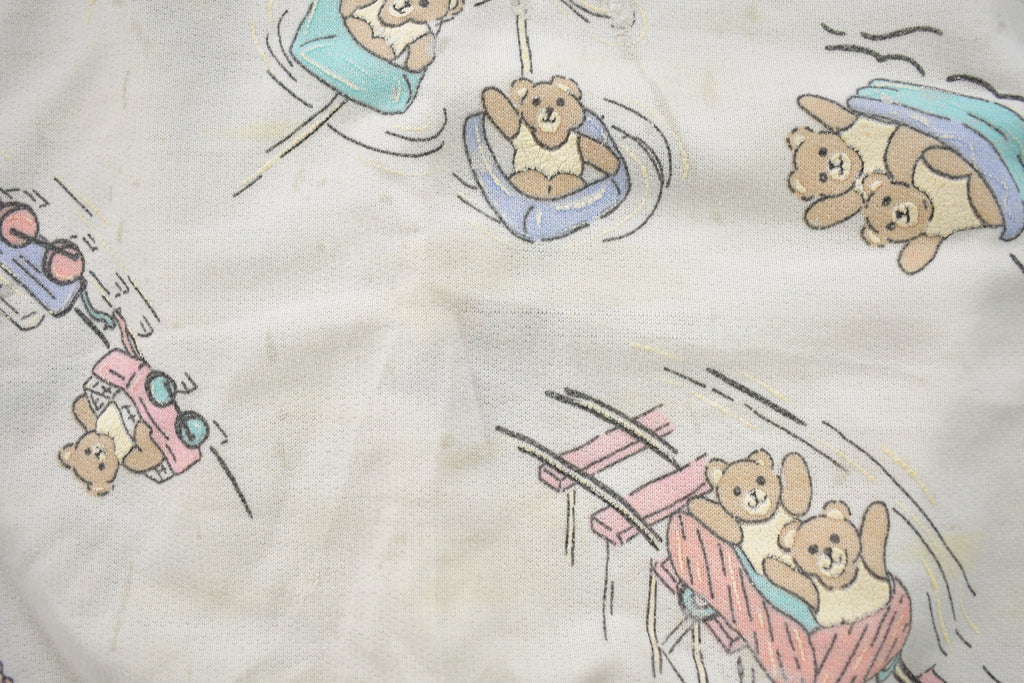 Vintage 1990s Pastel Teddy Bear Crewneck Sweater