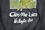 Vintage 1980s Clare Mar Lakes Ohio Deer Short Sleeve Crewneck Sweatshirt