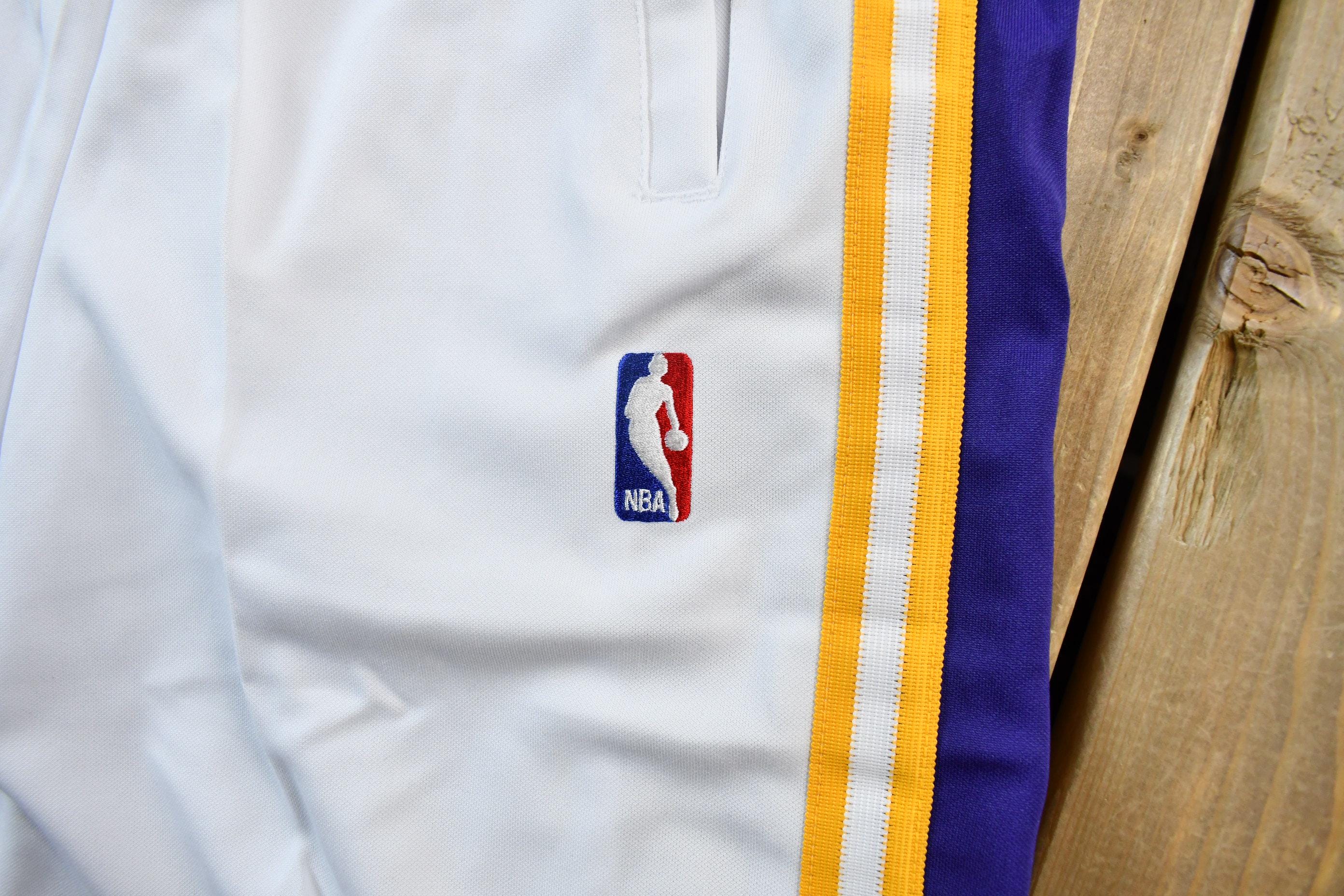 Vintage Deadstock Y2K Hardwood Classics Kobe Bryant LA Lakers NBA Basketball Embroidered Warmup Jacket & Shorts Set