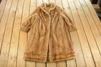 Vintage 1980s Mink Fur Coat Women's Large