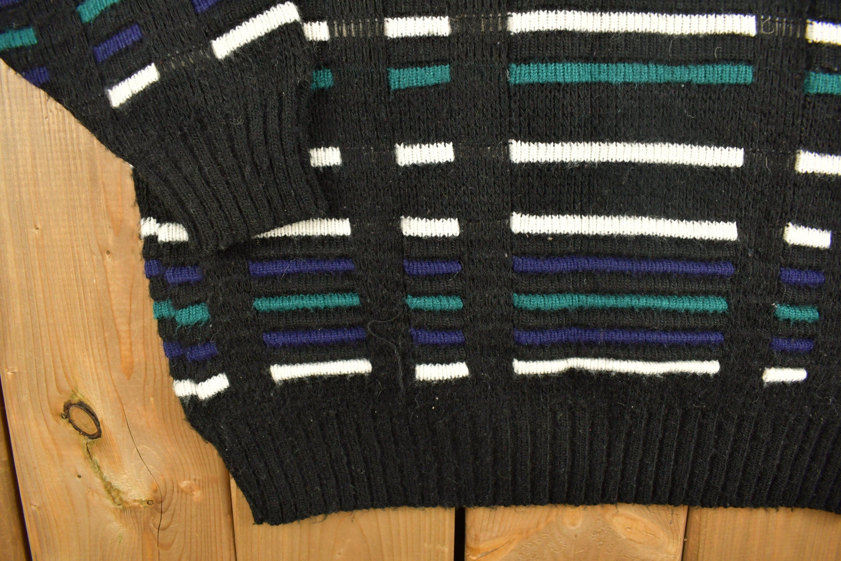 Vintage Scandia Knitted Striped Sweater