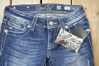 Vintage Y2K Miss Me Bedazzled Low Rise Jeans Size 26x33