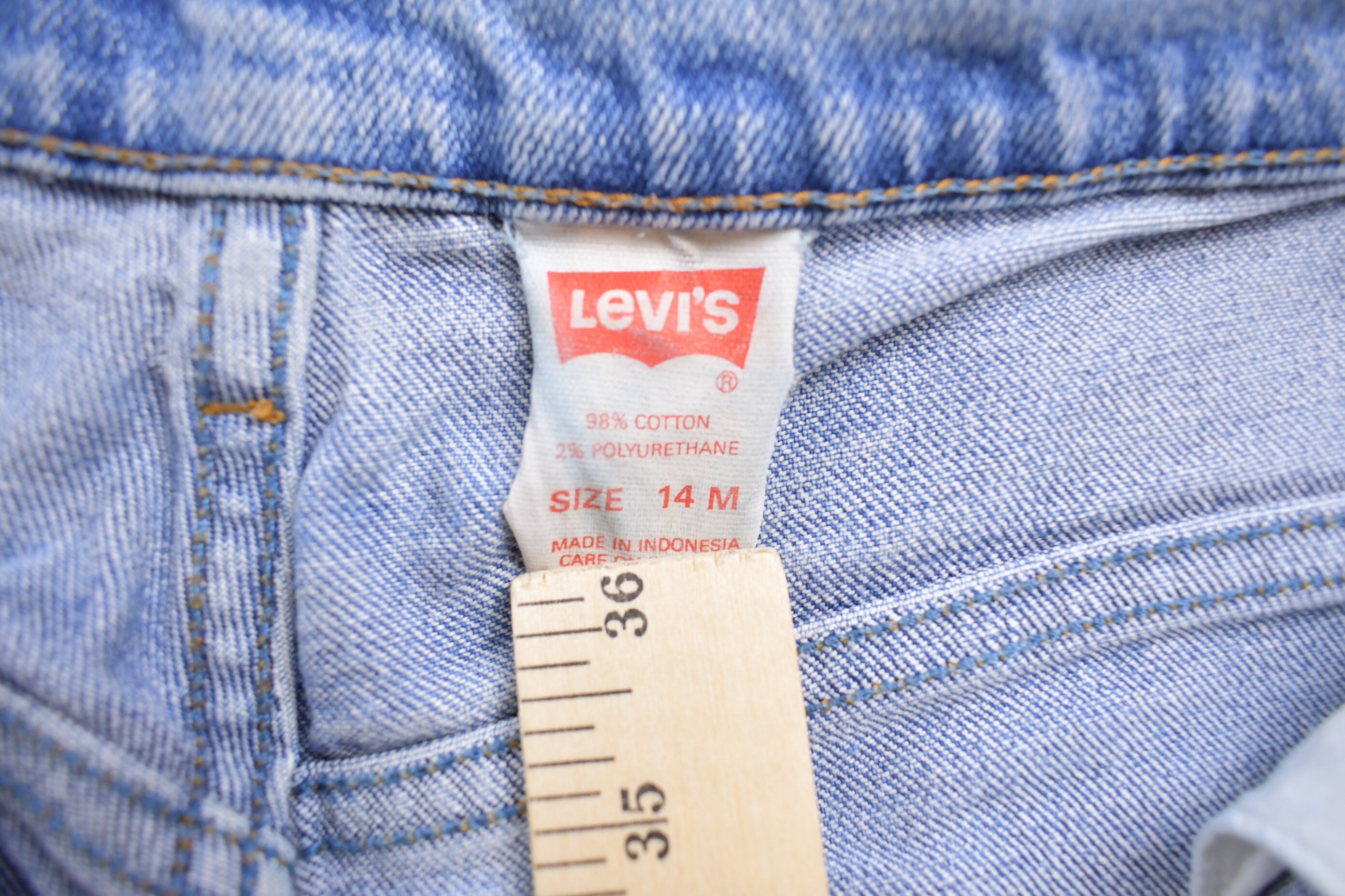 Vintage 1990s Levi's Rare Orange Tab Denim Jeans Size 30 x 30