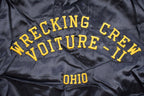 Vintage 1980s Pro Louie Pro Fit Wrecking Crew Satin Bomber Jacket