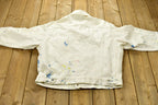 Vintage 1990s Levi's Confetti Painted Denim Jean Jacket