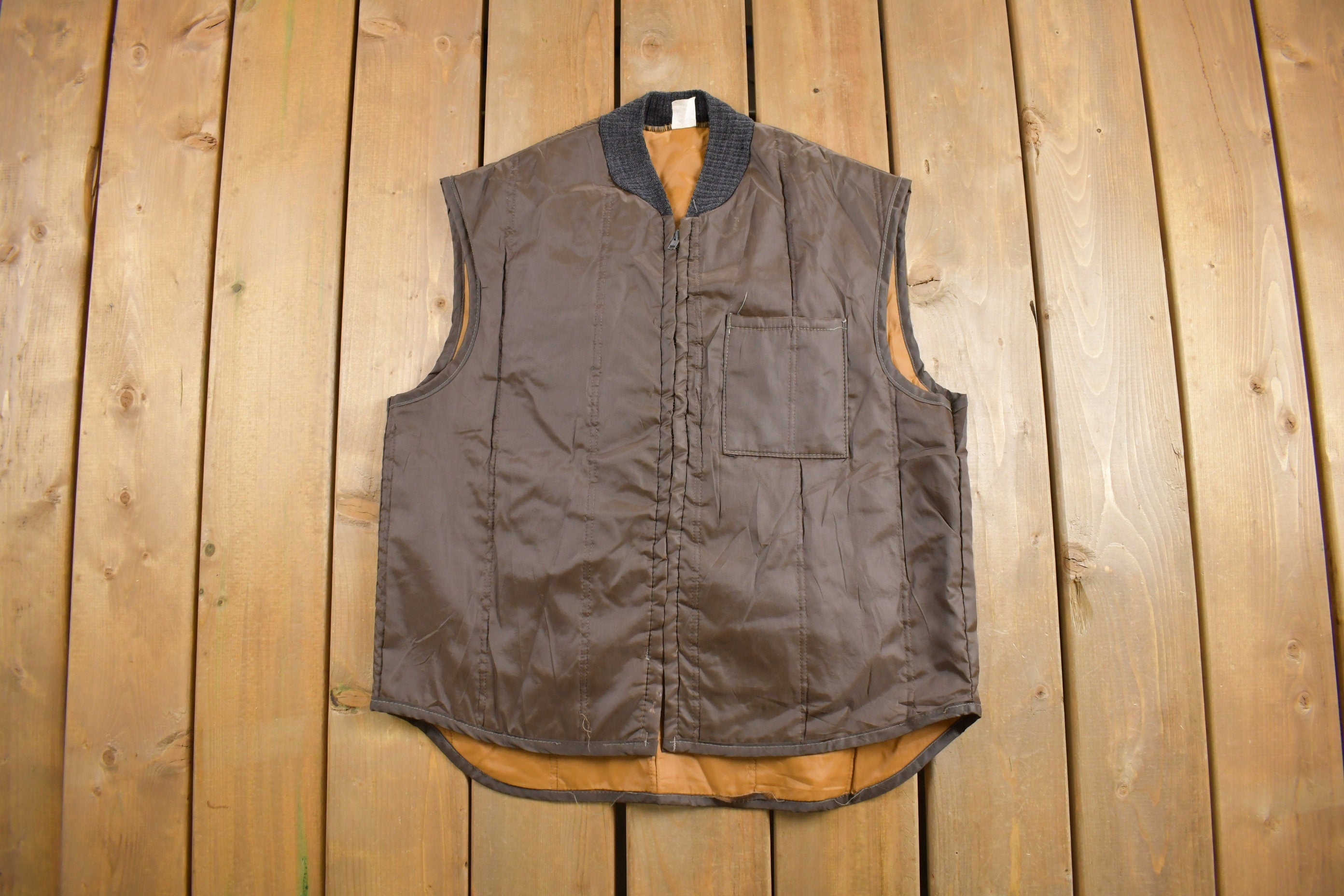Vintage 1980s Brown Vest