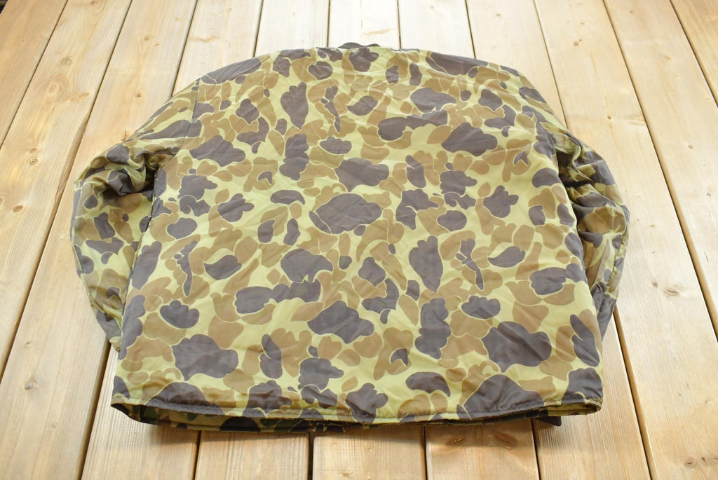 Vintage 1980s Winchester Thermolite Duck Camo Reversible Insulated Windbreaker Jacket Mens XL