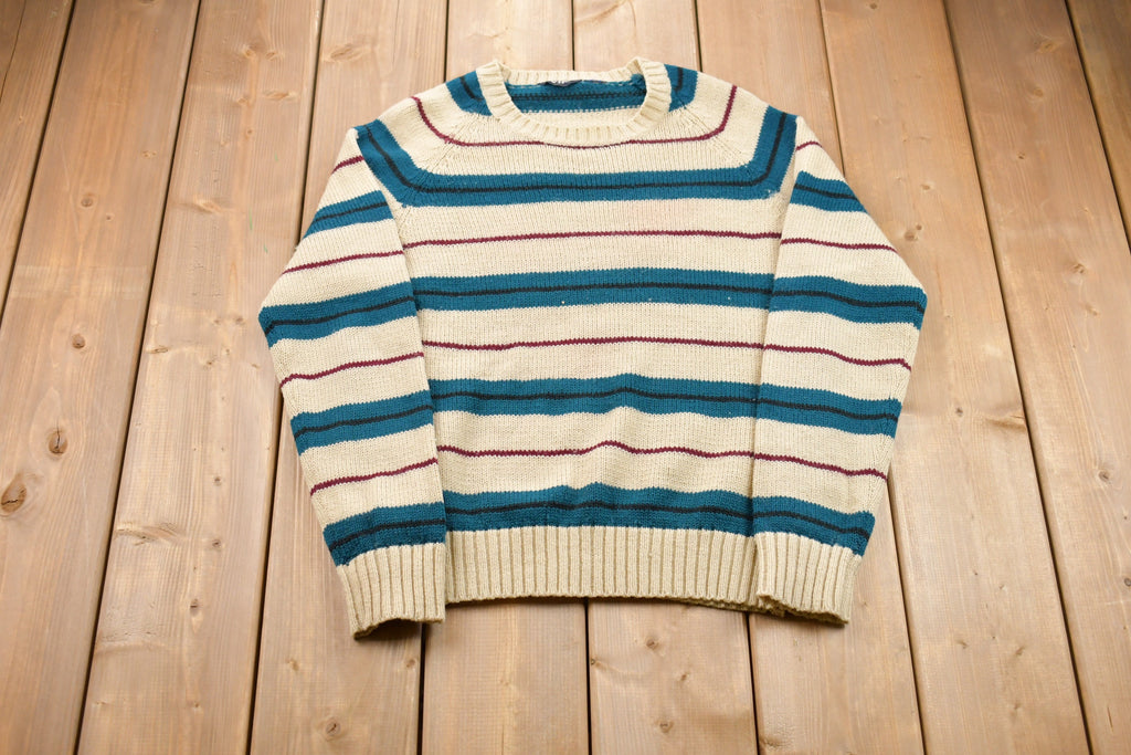 Vintage 1990s VIP Striped Knitted Sweater