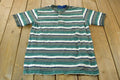 Vintage 1990s Towncraft Horizontal Striped Short Sleeve Henley Graphic T-Shirt