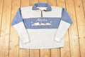Vintage 1990s Alaska Polar Bear Quarter Zip Graphic Print Sweatshirt Mens L