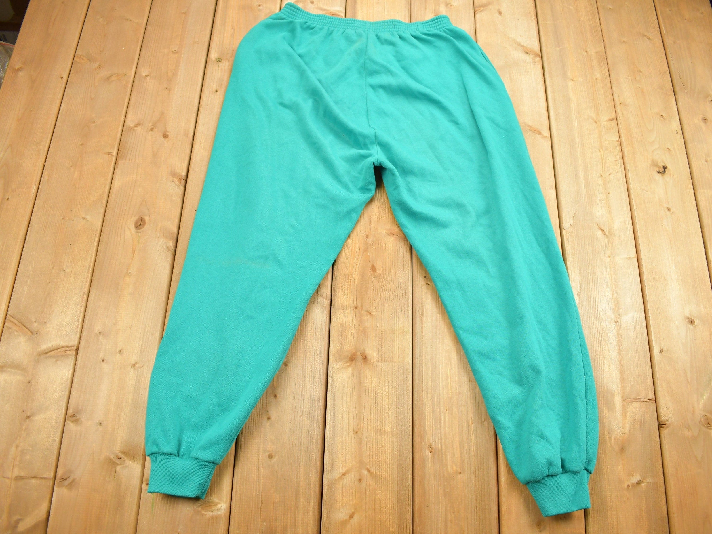 Vintage 1990s Active Attitudes Green Sweat Pants