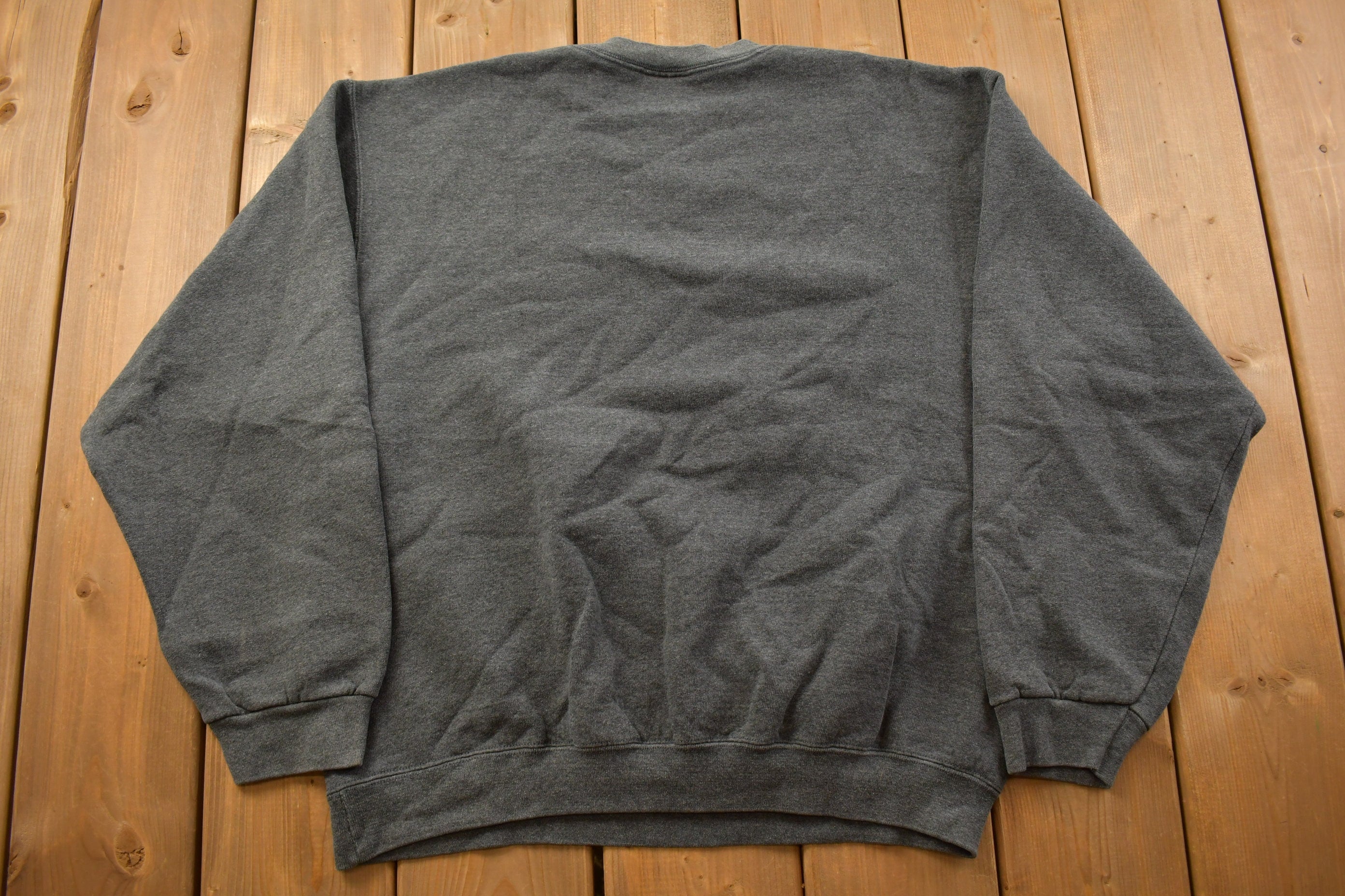 Vintage 1990s Pluma Grey Blank Crewneck Sweatshirt