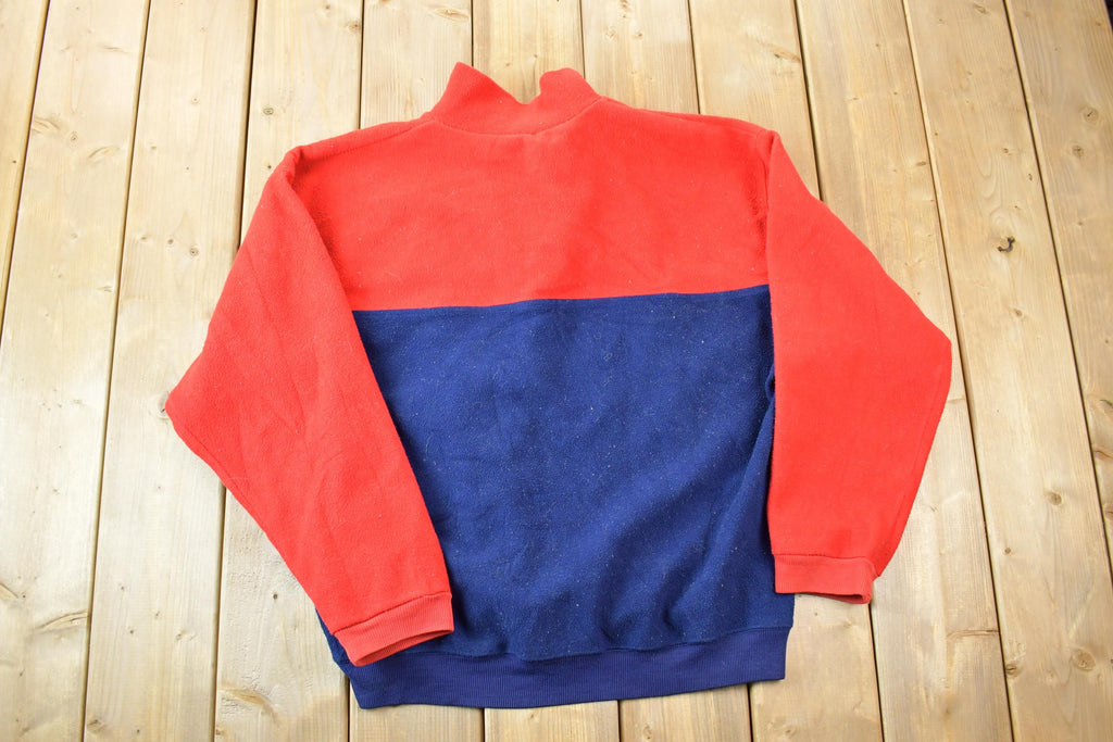 Vintage 1990s Mickey Mouse Disney Fleece Quarter Zip