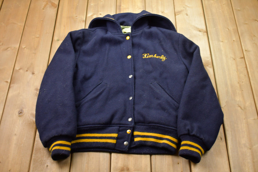 Vintage 1980s 100% Wool Varsity Jacket