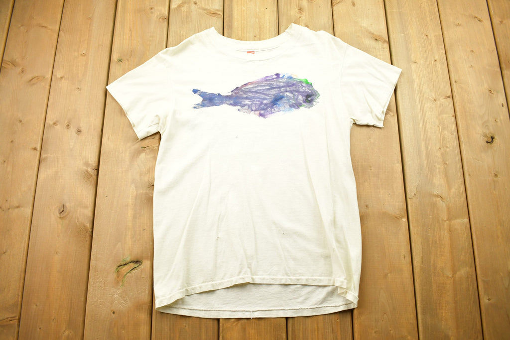 Vintage 1990s Fish Graphic T-Shirt