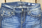 Vintage Y2K Miss Me Bedazzled Low Rise Jeans Size 26x32