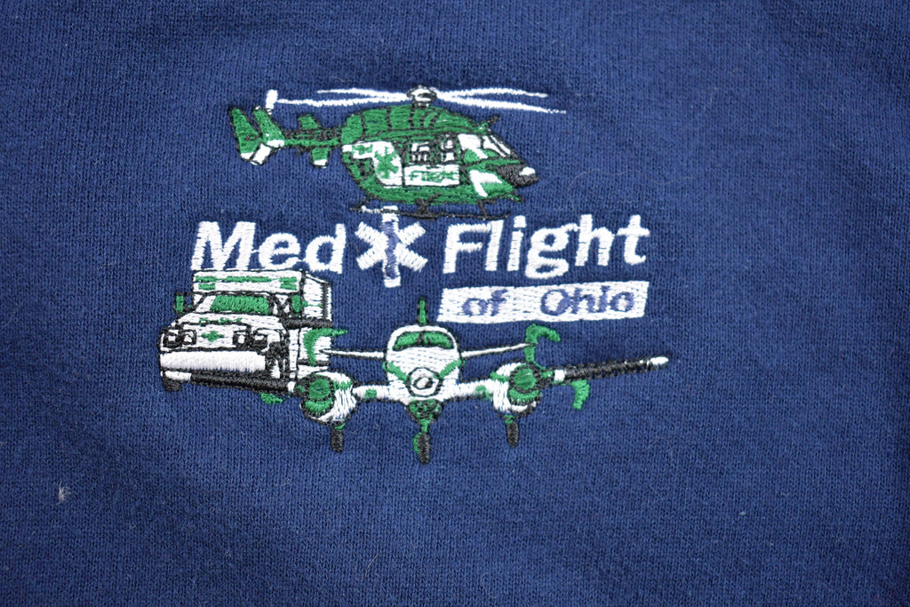 Vintage 1990s Med Flight of Ohio Crewneck Sweatshirt