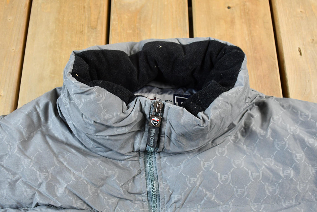 Vintage All Over Print Phat Farm Y2K Winter Puffer Jacket