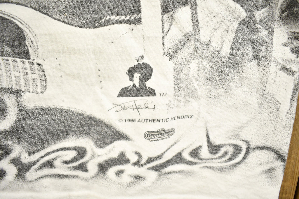 Vintage 1996 Jimi Hendrix All Over Print Band T-shirt