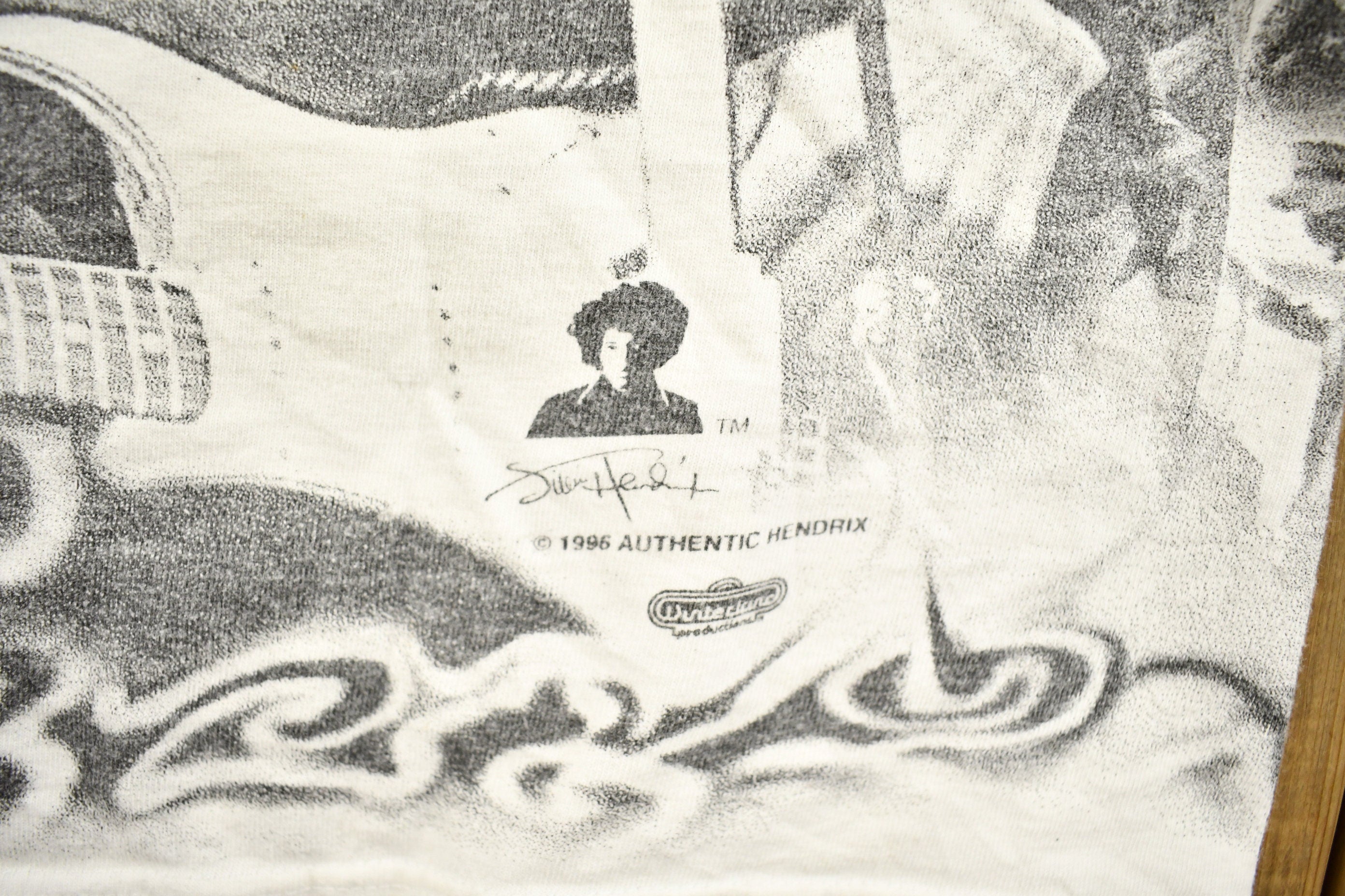 Vintage 1996 Jimi Hendrix All Over Print Band T-shirt