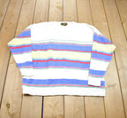 Vintage 1990s Eddie Bauer Striped Crewneck Sweatshirt