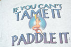 Vintage 1990s Delaware River Paddle Mermaid Graphic Souvenir Travel T-Shirt Size XL