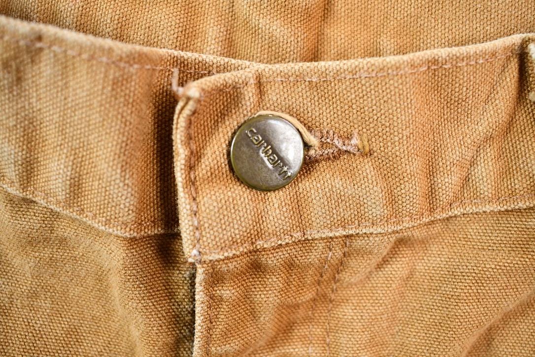Vintage 2000s Dark Tan Carhartt Work Pants Size 32 x 32