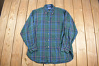Vintage 1990s Pendleton Tartan Plaid Button Shirt
