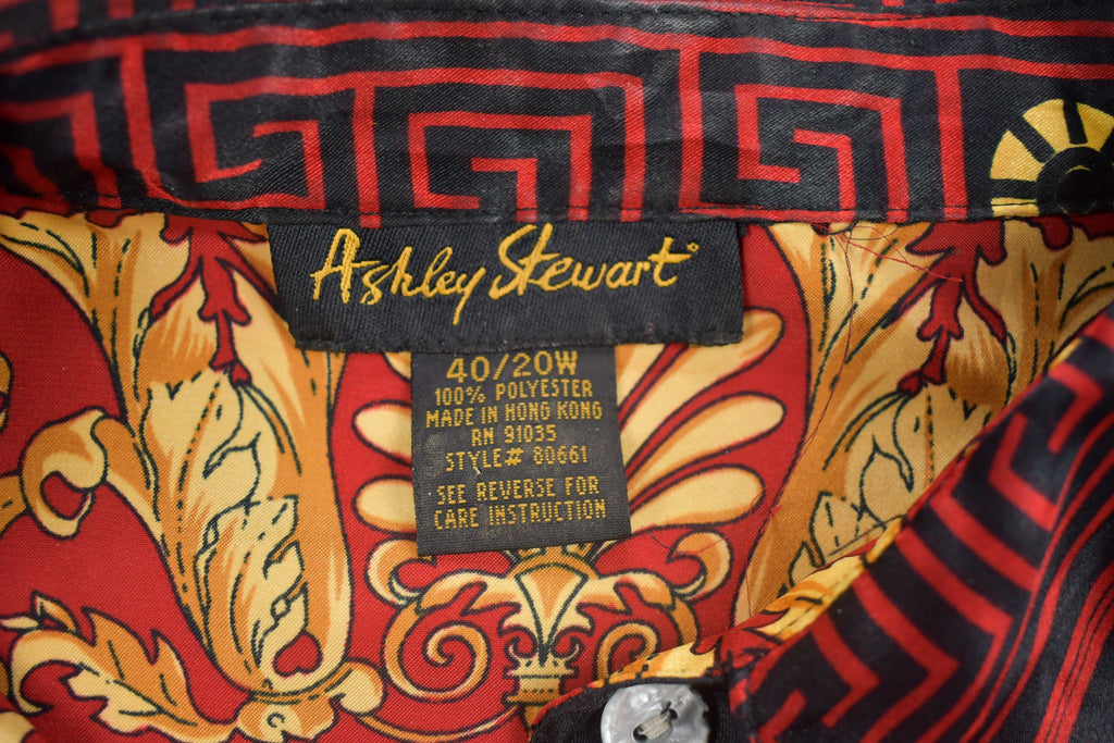 Vintage 1990s Ashley Stewart Flashy Button Up Shirt