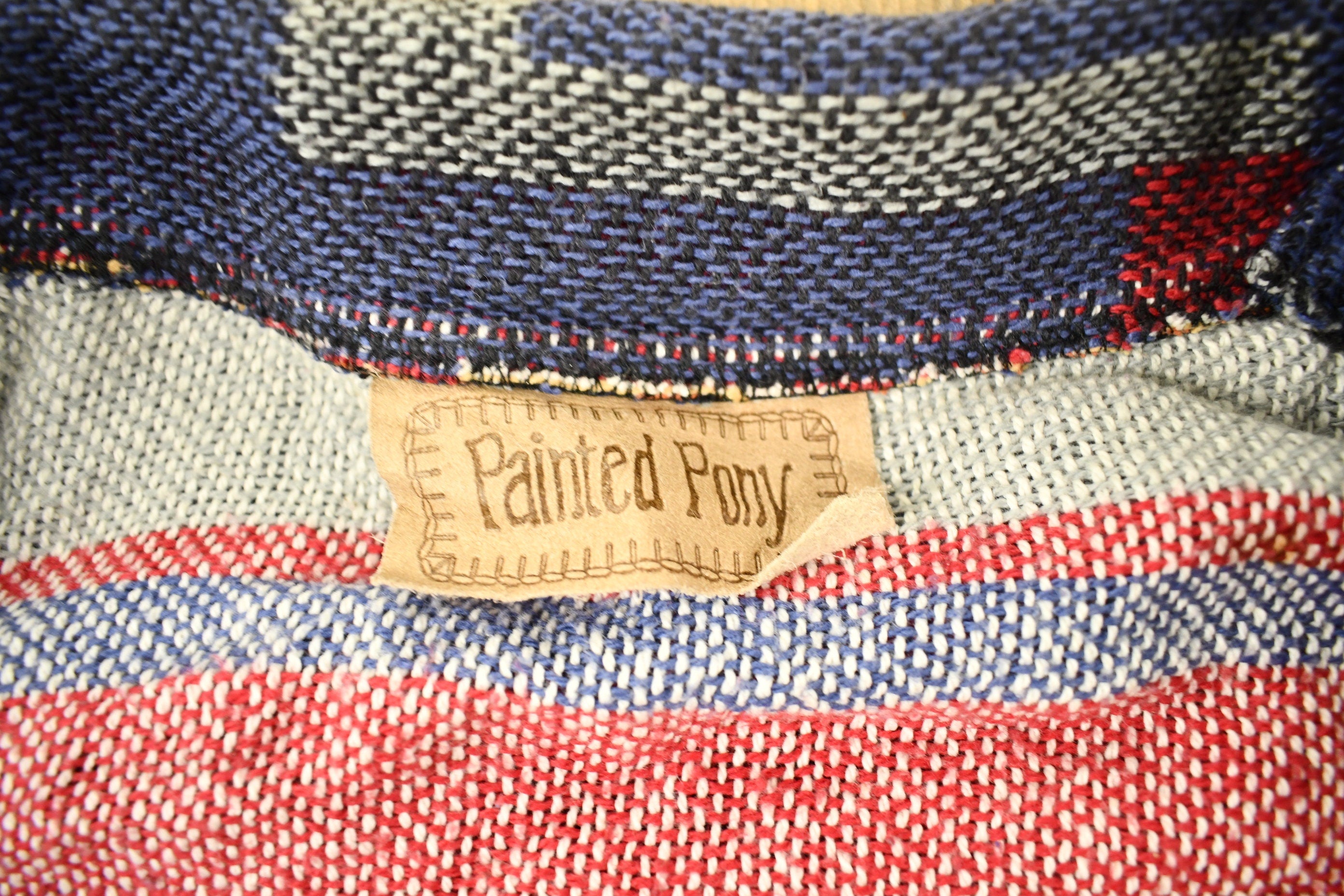 Vintage 1990s Aztec Patchwork Button Up Sweater