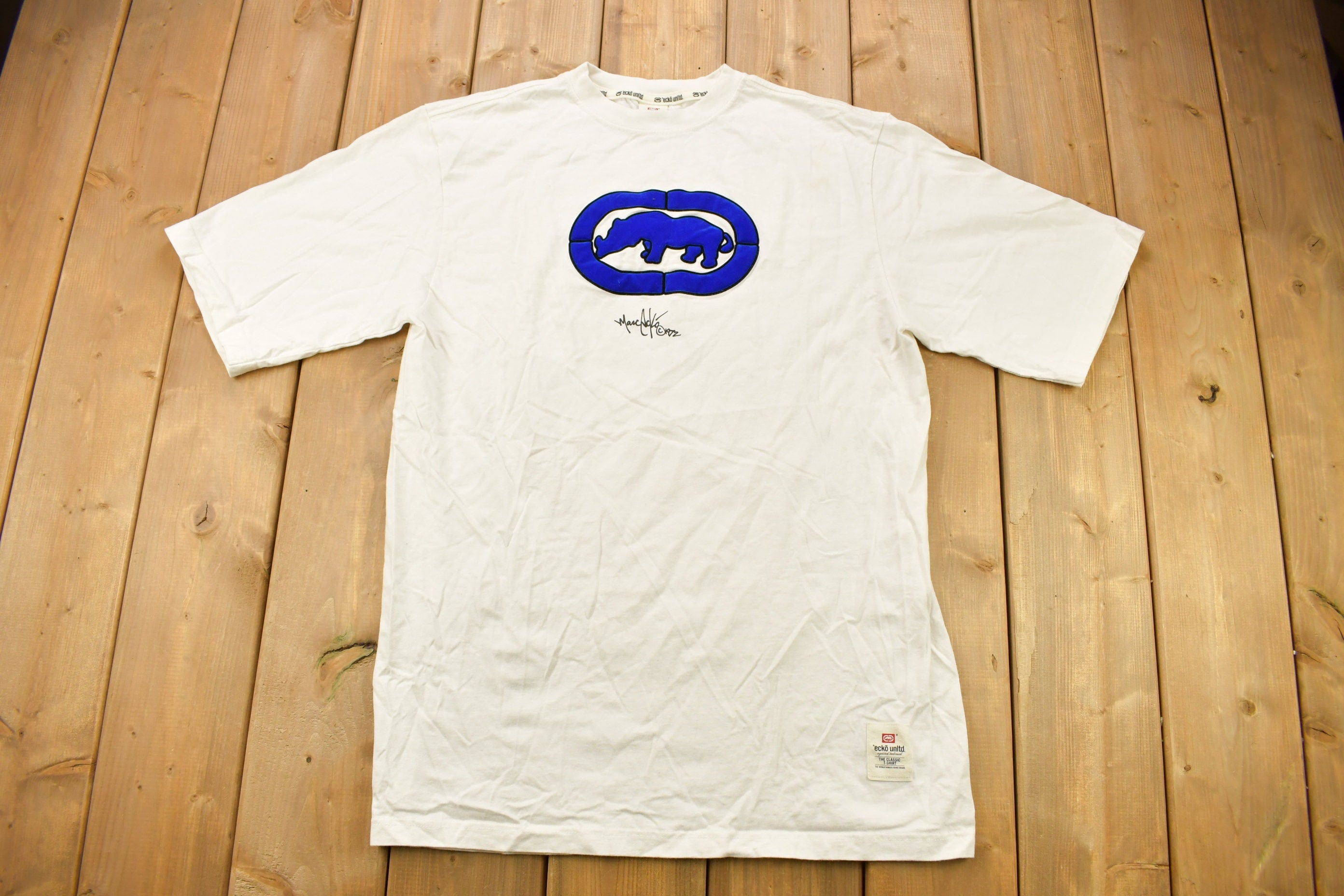 Vintage 2000 Ecko Unlimited Embroidered T Shirt