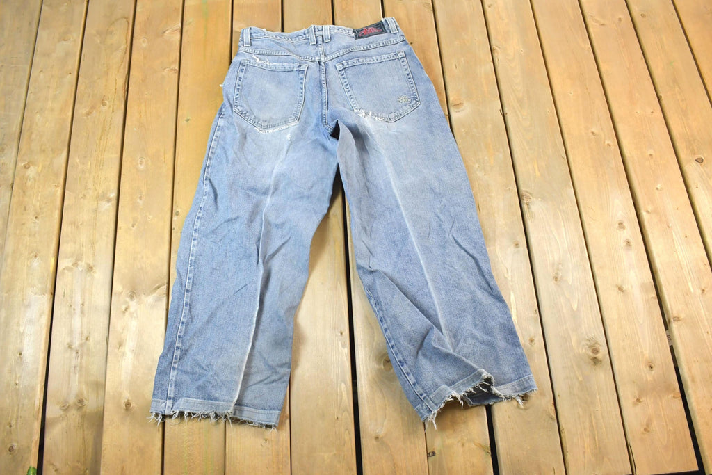 Vintage 1990s JNCO Funky Denim Wide Leg Jeans Size 36x32