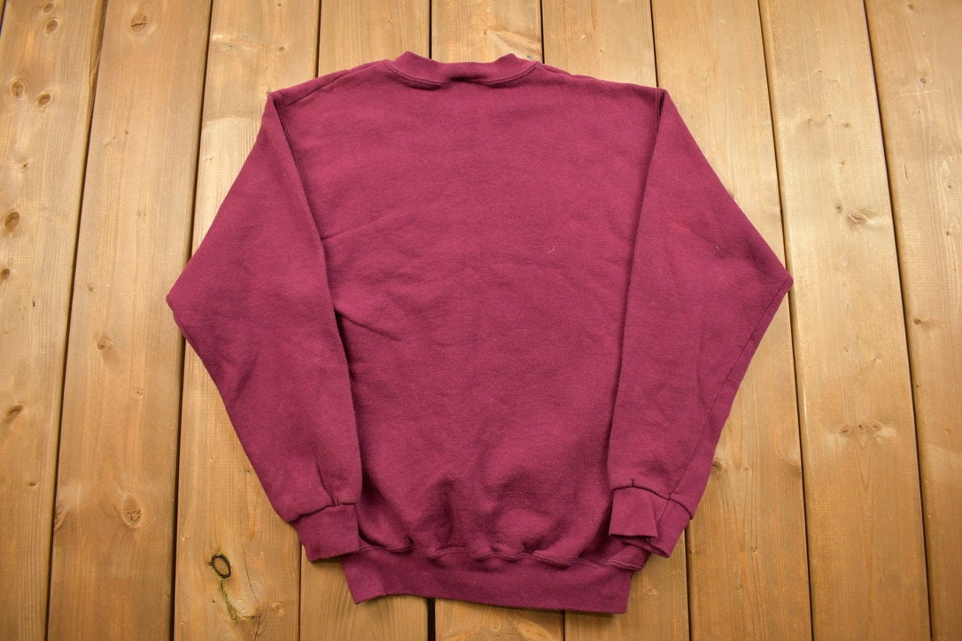 Vintage 1990s Discus Athletic Blank Crewneck Sweatshirt  90s Crewneck  Made In USA  Essential  Streetwear  90s Blank