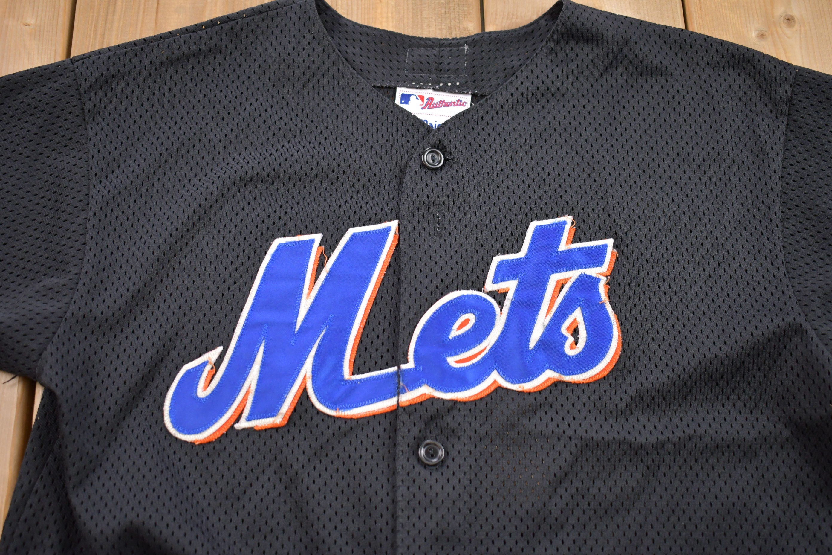 1990s Vintage Majestic New York Mets MLB Jersey