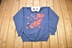 Vintage 1980s Autumn Leaves Collared Crewneck