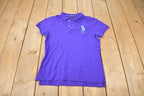 Vintage 2000s Polo Ralph Lauren Big Horse Embroidered Skinny Polo Button Up Shirt