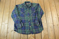 Vintage 1990s Big Mac Plaid Heavy Flannel Button Up Shirt /