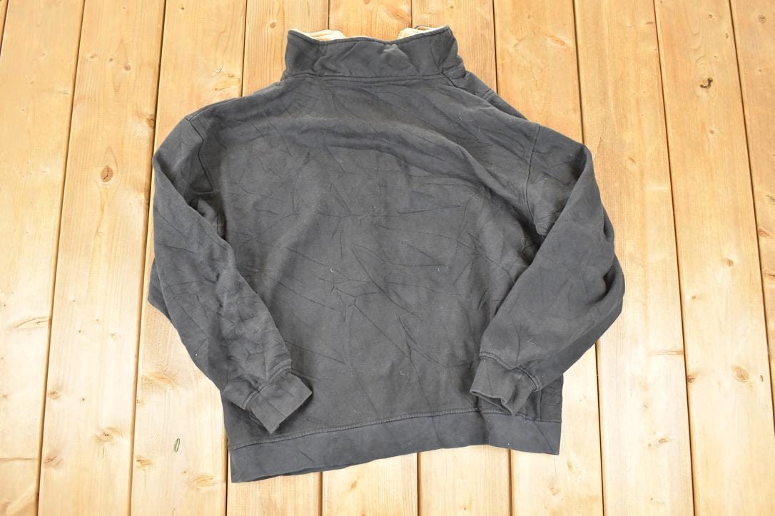Vintage 1990s Door Country Quarter Zip Sweatshirt Men's M  90s Sailing Sweater