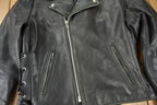 Vintage 1990s Easy Riders Leather Biker Jacket Made In USA Size 44