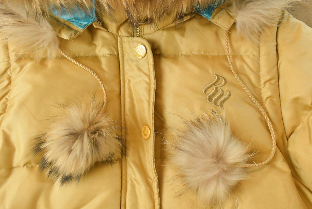 Vintage Y2K Rocawear Faux Fur Hooded Puffer Jacket Women's L