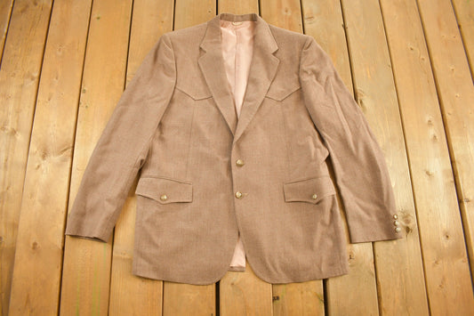 Vintage 1980s Button Down Blazer Jacket / Blazer / Formal Blazer / Pocket / Formal Wear / Retro Blazer / Suit Jacket