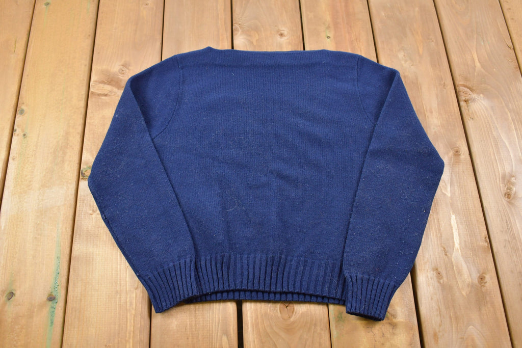 Vintage Lacoste Embossed Logo Knitted Sweater