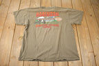 Vintage 1990s Robinson Harley Davidson Wheatley Ontario Single Stitch Graphic T-Shirt Made In Canada